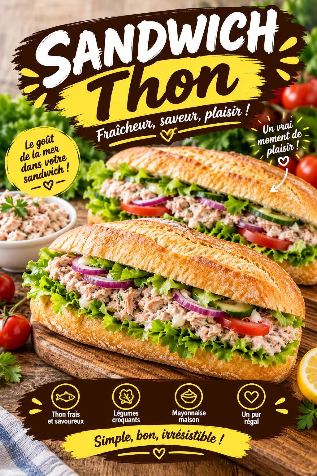 Sandwich thon, La Boulangerie De Lhou
