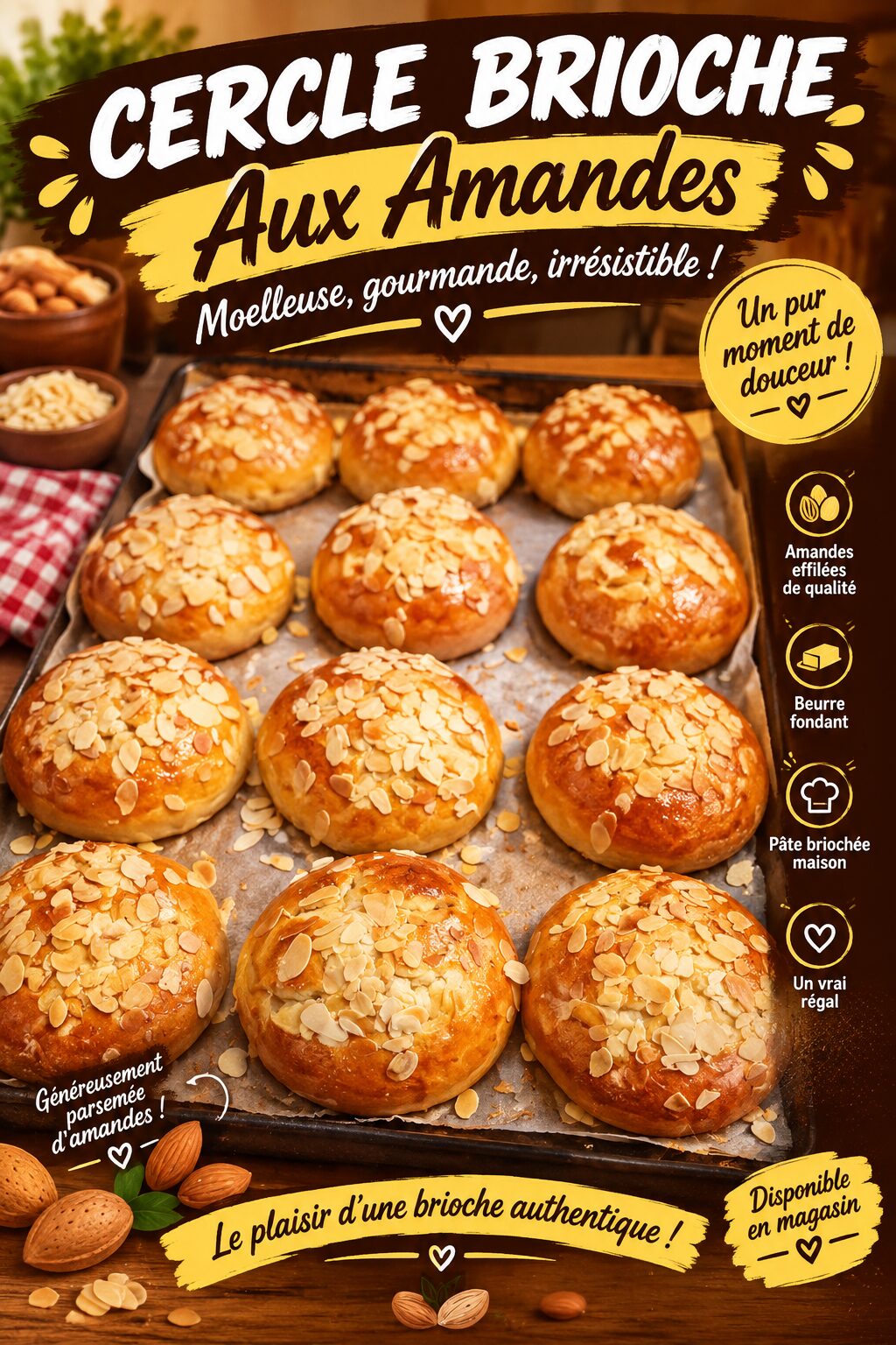 Cercle brioche aux amandes, La Boulangerie De Lhou