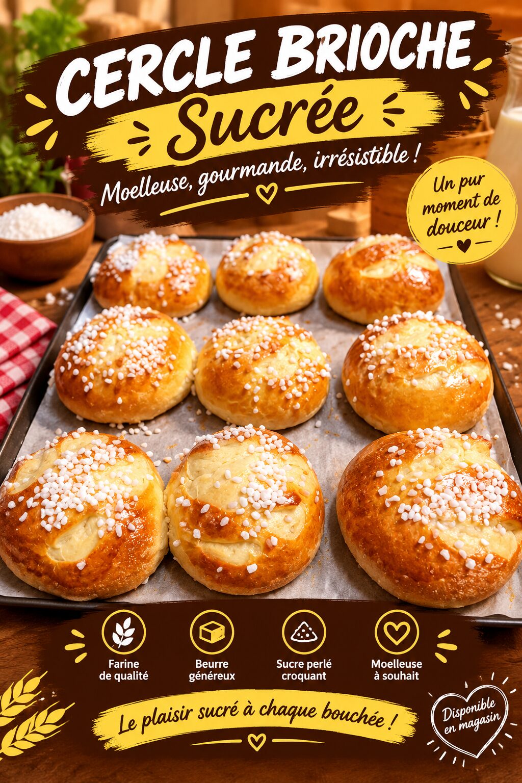 Cercle brioche sucrée, La Boulangerie De Lhou