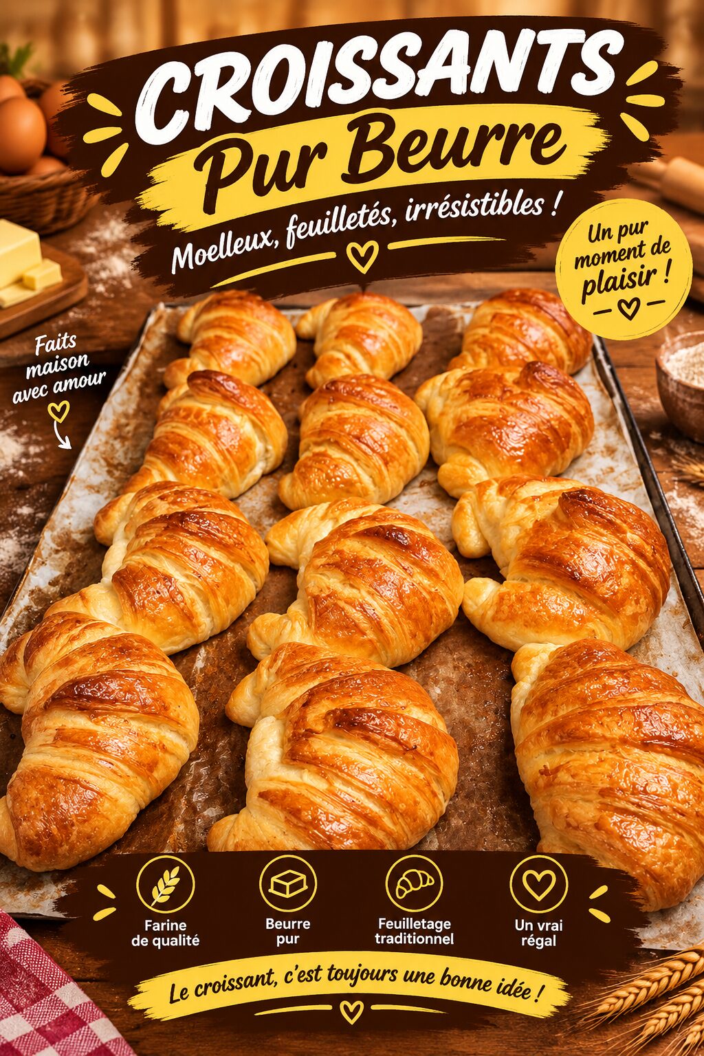Croissants pur beurre, La Boulangerie De Lhou